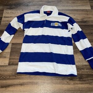 Vintage 90's Canterbury New Zealand UCLA Rugby Jersey Polo Shirt Striped M